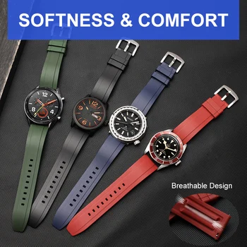 Univerzalni silikon watch trak 20 /22 mm Za Samsung Galaxy Watch 42mm 46mm Za Samsung Prestavi S2 S3 Za HuaWei GT2 42mm 46 mm 164315