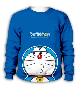 Kawaii Doraemon 3D tiskanja Otroci hoodies majica baby boy girl Otroke, Risanka anime hooded ulične nastavite pulover obleko hlače
