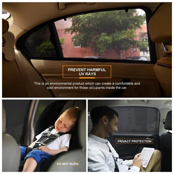 AUTOYOUTH (2 Paket) Strani Okna Sončniki Za Avto Windows - Sun, Bleščanje In UV Žarki Varstvo Za Vašega Otroka, Otroka Stransko Okno Avtomobila
