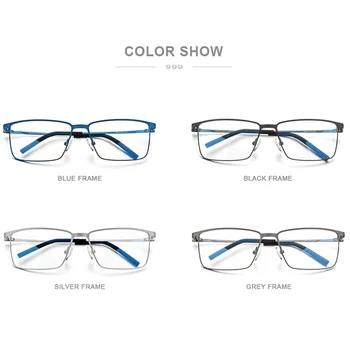 FONEX Zlitine Optičnih Očal Okvir Moških Recept Kvadratnih Kratkovidnost Očala 2020 Nov Moški Kovinski Polno Brezvijačno Očala 999 16493