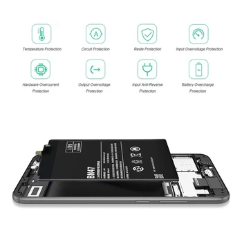 PINZHENG Mobilni Telefon BN47 Baterija Za Xiaomi Redmi 6 Pro Mi A2 Lite Bateria 4000 mah Zamenjava Li-ionska Baterija Z brezplačnim Orodjem, ki se 166338