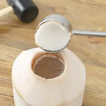 3 kos / niz trajne hrana razred praktične svetlobe kokosovo steklenica odpirač orodje set iz nerjavečega jekla steklenica odpirač s kladivom