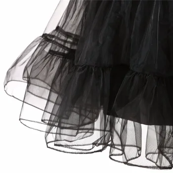 New Vroče Prodaje Kratek 80 cm Dolžina Petticoat Za Poroke Vintage Til Petticoat Crinoline Underskirt Rockabilly Swing Tutu Krilo 168173