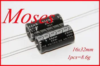 500v 22uf Prvotne blagovne znamke v novo Osno Elektrolitski Kondenzator Kapacitivnosti 16x32mm (50pcs) 16839