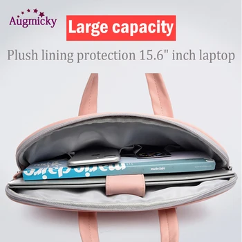 PU Usnja ženske Laptop Torba za Prenosnik torba, Aktovko za Macbook Air 13,3 14 15.6 inch moške Torbice naramni Miško Vrečko