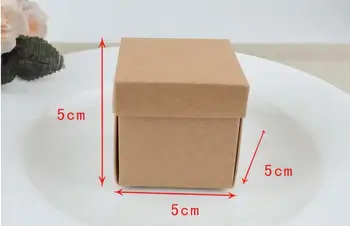 50 kosov darilni kartonski škatli papir za pakiranje kraft embalaža škatle DIY beli poročni bonbone, škatle ročno izdelana mila škatle 168824