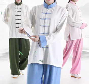 Bombaž& perilo Tai chi bo ustrezala moški&ženske Poletje&Pomlad kostum kung fu oblačila borilne veščine uniforme 169058