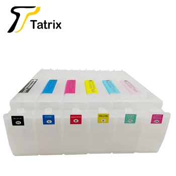 Tatrix 6 Barv Vžigalnike Prazna Kartuša za HP 81 HP81 obleko Za HP 5000 HP5500 Ploter Tiskalnik + Čip Dekoder 1 naročilo