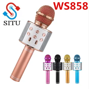 Profesionalna Bluetooth Brezžični Mikrofon Zvočnik Ročni Mikrofon Karaoke Mic Predvajalnik Glasbe, Petje Diktafon KTV Mikrofon 170891