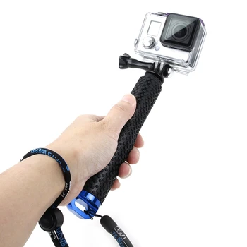 Raztegljivi Mini Selfie Palico Nepremočljiva Modra Monopod za gopro Hero 4/3/3+