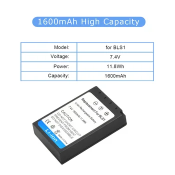 1600mAh BLS-1 Baterija za Olympus BLS-5, BLS-50, PS-BLS5 in Olympus OM-D E-M10, Pen E-PL2, E-PL5, E-PL6, E-PL7, E-PM2 E-400 L5 17131