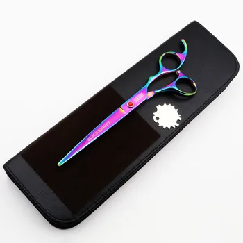 ČRNI VITEZ Professional 7 palčni las škarje Barber Frizerske škarje za Rezanje pet škarje multicolor slog