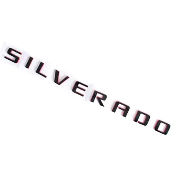 Za Chevy Silverado Emblem Vrata, vrata prtljažnika tovarniška ploščica Black Značko 1500 2500HD 3500 17208