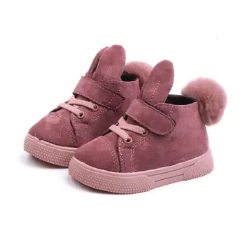 Novi zimski škornji za dekleta plišastih malčka otroci sneg škornji mehko dno toplo baby otroci škornji 21-30