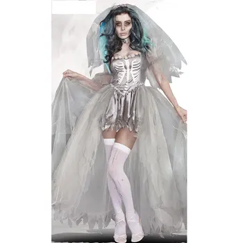 Seksi hudič Kostum za ženske Halloween Nevesta Scarey Cosplay Bela Duha prom Oblačenja 40081 1732