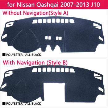 Za Nissan Qashqai J10 2007 2008 2009 2010 2011 2012 2013 Anti-Slip Mat nadzorna plošča Pokrov Pad Dežnik Dashmat Preprogo Dodatki 17335