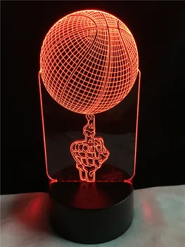 Akrobatsko Košarka 3D LED Lučka USB Multicolor sredinec Stranka športnega tekmovanja Dekorativni Spalnica Noč Svetlobe Tabela Darilo