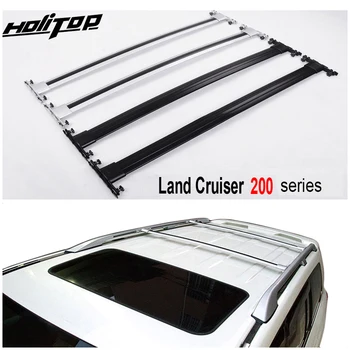 OE model strešni prtljažnik strešni železniškega križa bar za Toyota Land Cruiser 200 V8 LC 200 LC200 2008-2018,srebrna / črna,ISO9001:2008 kakovosti