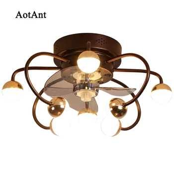AotAnt stropni ventilator svetlobe, spalnica, jedilnica dnevna soba, luč, ventilator integrirano stropni ventilator svetlobe