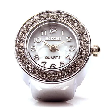 Poceni Izbiranje Quartz Analogna Watch Ustvarjalne Jekla Kul Elastična Quartz Prst Prstan Watch Visoke Kakovosti ura