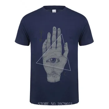 Čarovnica Strani Vse Videti Oči illuminati Kul Design, moški majica s kratkimi rokavi Anime Poletne majice črno Bel tee majica