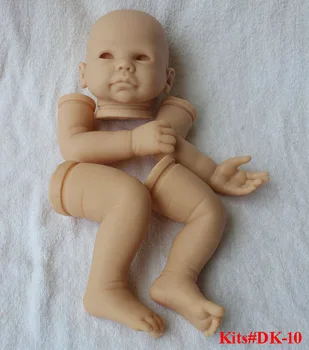 20 palčni Prazno Mehko Vinil Silikonski Prerojeni Baby Doll Kompleti DIY Unpainted Nedokončane Lutka Pribor Realne Novorojenčka Bebe Plesni