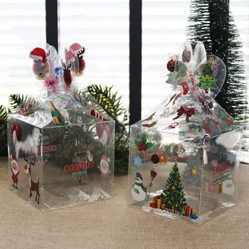 5pcs/veliko Božični Večer Bonbone, Škatle Prozorno PVC Plastike Polje Božič Prisotna Stranka Korist Darilo Božični Okraski Za Dom 1823