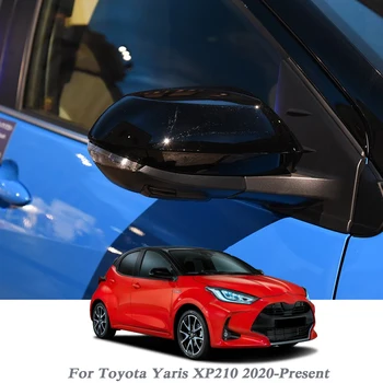 2pcs Avto Styling Bleščica, Prevleke Za Toyota Yaris XP210 2020-Danes Avto Rearview Mirror Pokrov, Okvir Trim ABS Zunanjost Opremo 185496