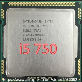 Original Intel Core i5 750 Procesor (2.66 GHz /8MB Cache/ LGA1156) Desktop I5-750 CPU(delovni Brezplačna Dostava)