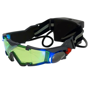 Varovalna Očala Smučarska Očala Nastavljiva LED Night Vision S Flip-Out Svetlobe Pozimi Windproof Snowboard Očala Za Športe na Prostem
