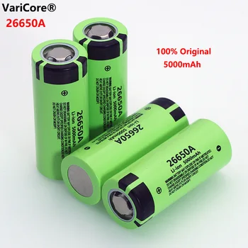 4pcs VariCore 26650A Li-ionska Baterija 3,7 V 5000mA baterije za ponovno Polnjenje Discharger 20A baterije za svetilko, E-orodja