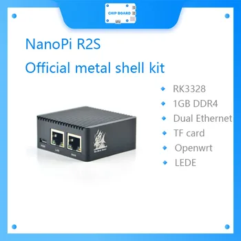 FriendlyARM NanoPi R2S Uradnem Kovinsko Lupino OpenWrt Sistem RK3328 Mini Usmerjevalnik Dual Port Gigabit 1 gb Velik Pomnilnik 189074