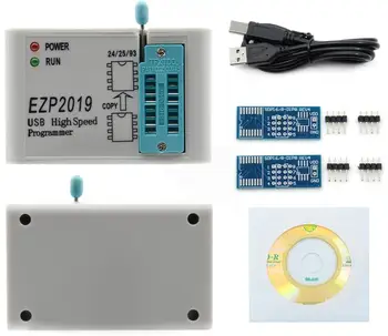 Novo EZP2019+ High Speed USB SPI Programer Bolje kot EZP2013 EZP2010 2011Support 24 25 26 93 25 EEPROM, Flash Bios-a+5 adapterji