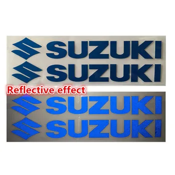 1 par logotip blagovne znamke del avto slog reflektivni moto nalepko universal pribor motocikla, okraski za suzuki motocikla nalepka