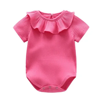 Novorojenega Dojenčka Baby igralne obleke 0-2Y 2020 Pomlad Poletje Sladkarije Ruffles Jumpsuit novorojenčka Fant Dekle Obleke Obleke
