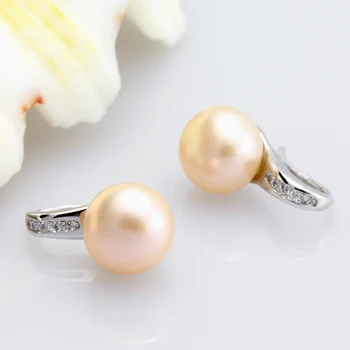 Moda Naravnih sladkovodnih črni biser uhani Klasičnih Biser nakit 925 srebrni uhani za ženske Stranka poročni uhani 194768