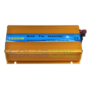 MPPT 1000W Mrežo Kravato Inverter DC18V/24V/36 do AC110V/220V Pure Sine Wave Inverter Uporabite Za Sončne celice, Sončne Inverter Zlate Barve 195288