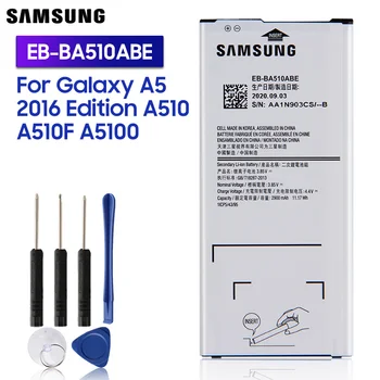 Samsung Original Nadomestna Baterija EB-BA510ABE Za GALAXY A5 2016 Različica A510 2016 Verodostojno Telefon Baterija EB-BA510ABA