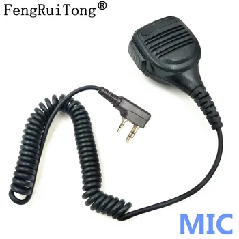 Zvočnik Mikrofon za Baofeng UV-5R BF-888S UV5R GT-3TP Kenwood TK3107 TK3207 PUXING PX-777 Radio Walkie Talkie Ročni Mikrofon