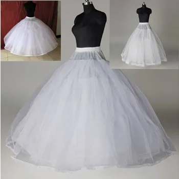 Nov Prihod Belih 3/6/8 Plasti Tila Petticoat Poročni dodatki vestido branco underskirt jupon mariage petticoat ženska