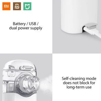 Xiaomi Mijia Jiuan Andon Prenosni Mikro-Razpršilo Razpršilo Mini Ročni Inhaler Respirator Za Otroke In Odrasle Kašelj Zdravljenje