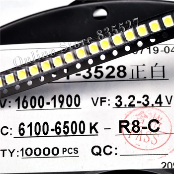 1000PCS/VELIKO 1210 bela 3528 SMD LED bright white light-emitting diode 1600-1900mcd 2046