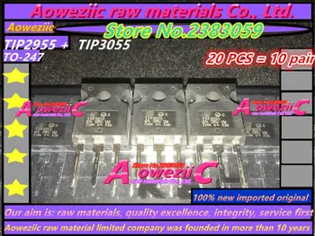 Aoweziic novih, uvoženih original TIP2955 TIP3055 ZA-247 ojačevalnik tranzistor 15A 100V ( 20 KOS= 10 (par )