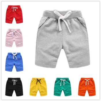 VIDMID 1-10Y Baby dekleta hlače za fante pisane poletne bombaž hlače otroci trdna plaža hlače otroške hlače 7060 05