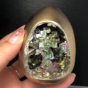 Naravno Lepa bizmut mineralnih bizmut jama jajc, kot pohištvo dekoracija 22679