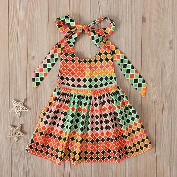 Poletje Afriške Obleke Modni Tisk igralne obleke Baby Dekle Čipke Dashiki Bazin Otrok Riche Ankara Afriška Oblačila Otrok je Dar, 22736