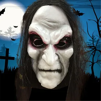 Halloween Zombie Masko Rekviziti Hófehérke Duha Varovanje Pred Tveganjem Zombi Masko Maškarada Pustne Maske Dolge Lase Mascaras De Latex Realista 2372