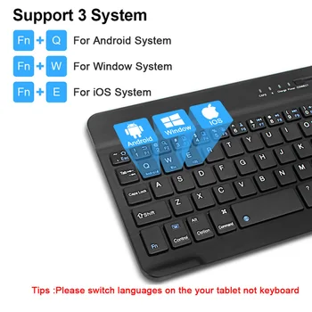 Mini Brezžična Tipkovnica Bluetooth Tipkovnico Za iPad Telefon Tablični Gume Keycaps Polnilna Tipkovnico Za IOS, Android, Windows Pad 24030