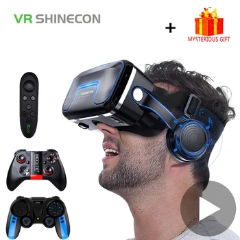 VR Shinecon 10.0 Čelada, Očala 3D Navidezna Resničnost, Čelade Za iPhone, Android Pametni telefon Pametni Telefon Očala Gaming 3 D Lunette