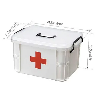 Komplet Za Prvo Pomoč Prenosni Sili Polje Gospodinjstvu Prenosni Medicine Polje Plastična Škatla Za Shranjevanje Bolnišnične Lekarne Prostem Potovanja 2474